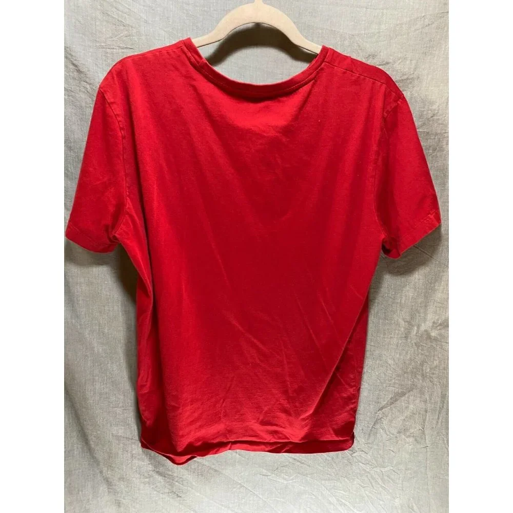 Ralph Lauren Shirt Boys Large Red Blue‎ Pony Pullover Short Sleeve Tee Youth